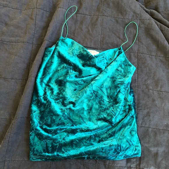 OPENING CEREMONY CRUSHED VELVET CAMI - Picture 3 of 5